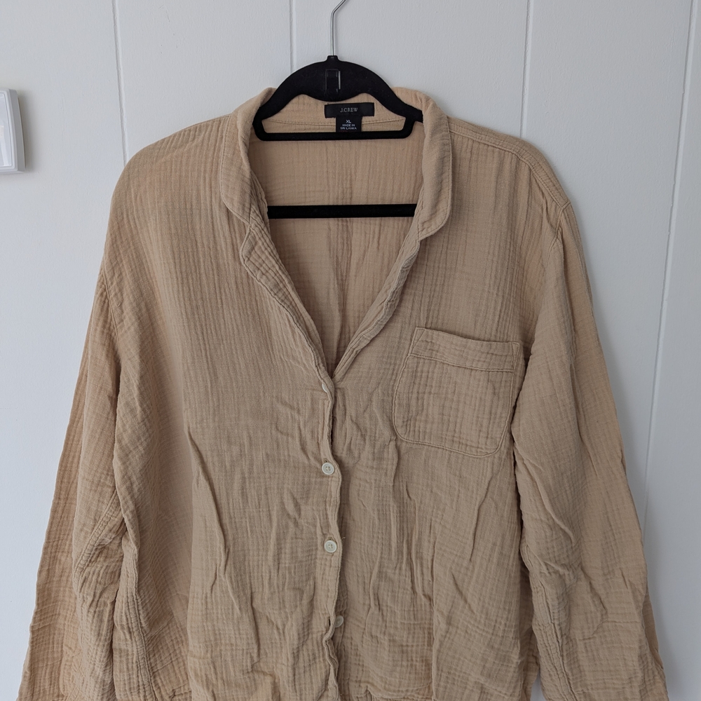 Tan Cotton Pajama Set